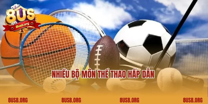 Nhiều bộ môn thể thao hấp dẫn 